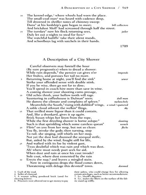 14.4: A Description of a City Shower .